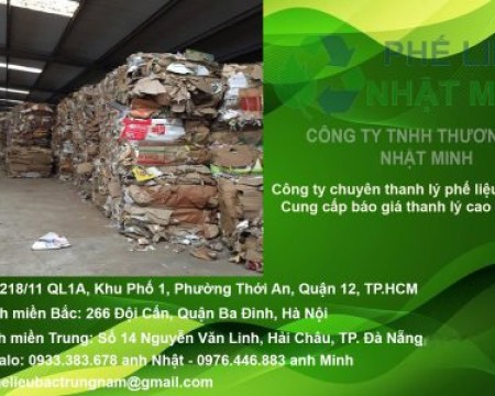 Đại lý thu mua phế liệu khu công nghiệp Vĩnh Lộc 2