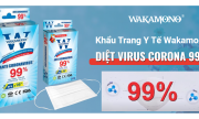 Khẩu trang Wakamono - diệt 99% virut corona 14 Khẩu trang Wakamono